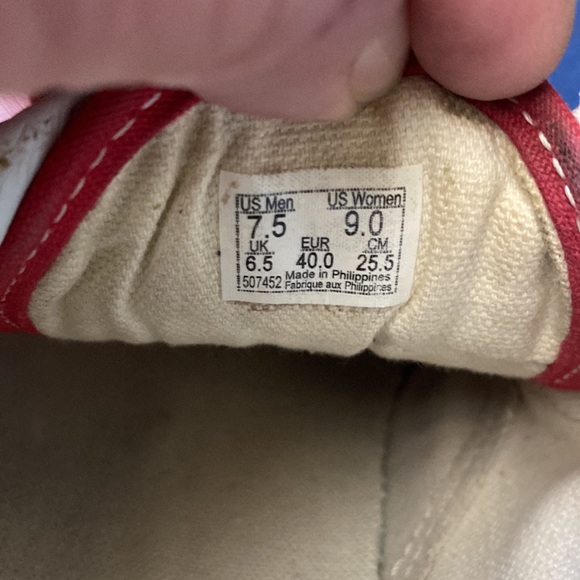 VANS Off The Wall Red/White Checkered Skate Shoes (Size 6.5 Men’s/8 Women’s) - Picture 5 of 5